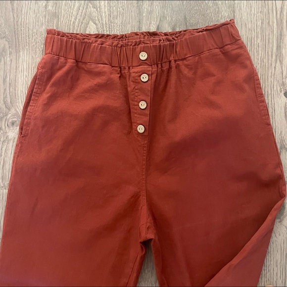 Paperbag Waist Linen Pant - Picture 7 of 7